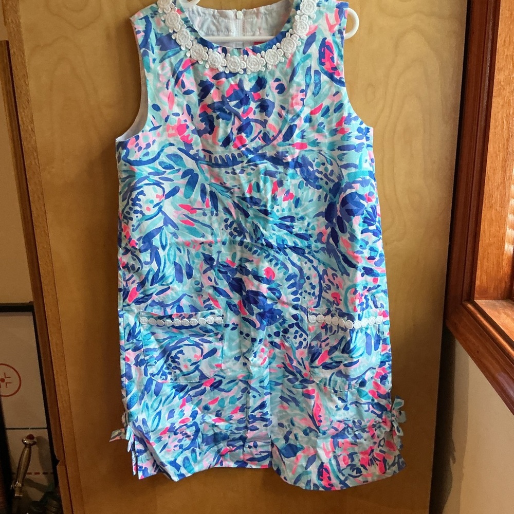 Lilly Pulitzer Blue and Pink Kids Formal Dress